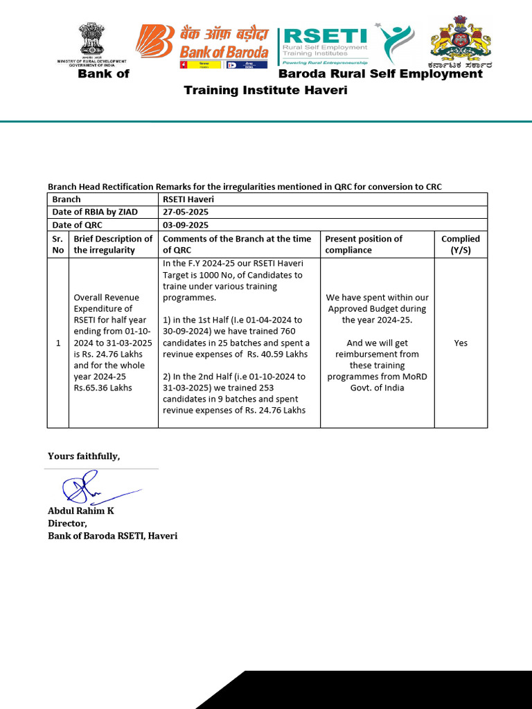 Rectification Certificate | PDF
