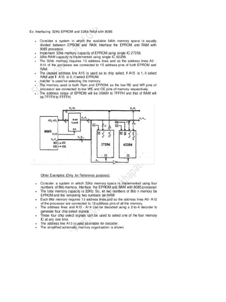 Unit - 3 Memory Interfacing | PDF