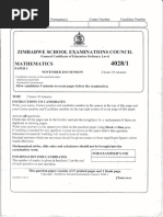 ZIMSEC O Level Maths Syllabus 2025 | PDF | Trigonometric Functions ...