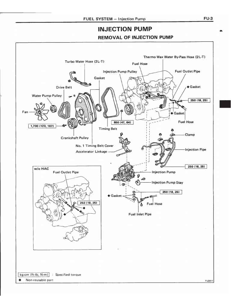 Injection Pump Removal Installation | PDF
