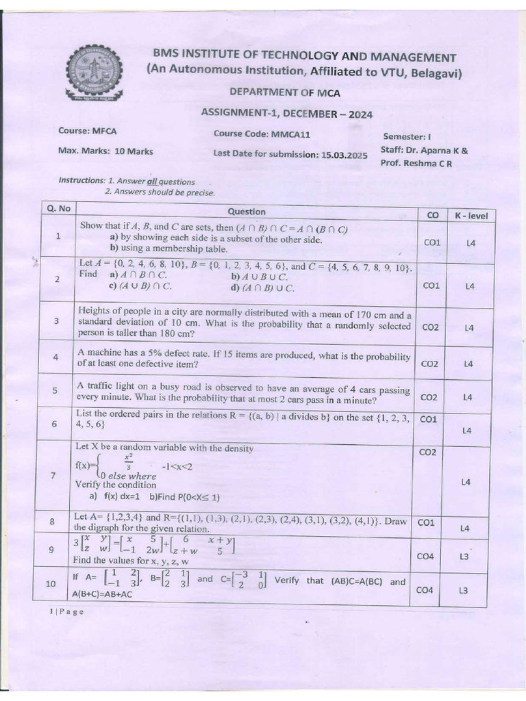Mfca Aat | PDF