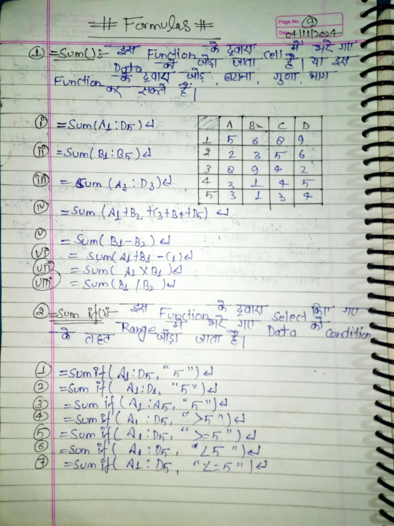 Excel Functions and Formulas Guide | PDF
