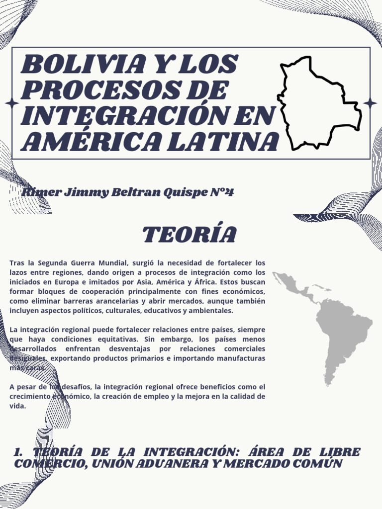 Bolivia en la Integración Latinoamericana | PDF | America latina ...
