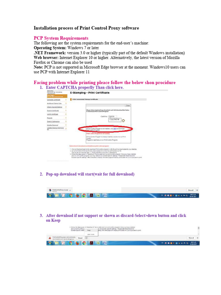 PCP System Requirements: Installation Process of Print Control Proxy ...