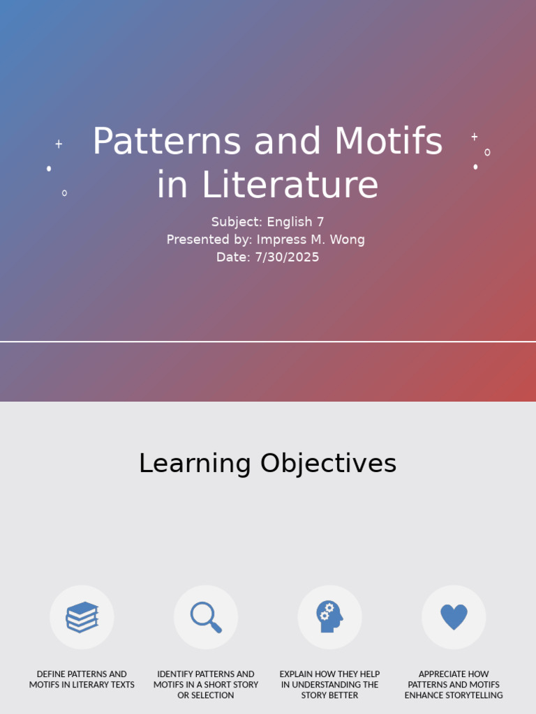 Understanding Patterns and Motifs in Literature | PDF | Narrative