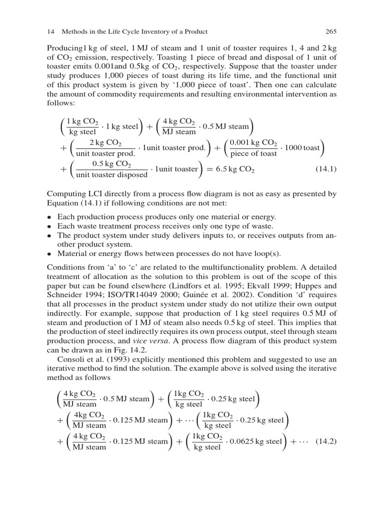 Process Flow Example With Cyclic Flows2 | PDF | Life Cycle Assessment ...
