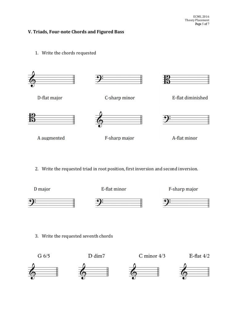 Triads and Chords Music Theory Guide | PDF