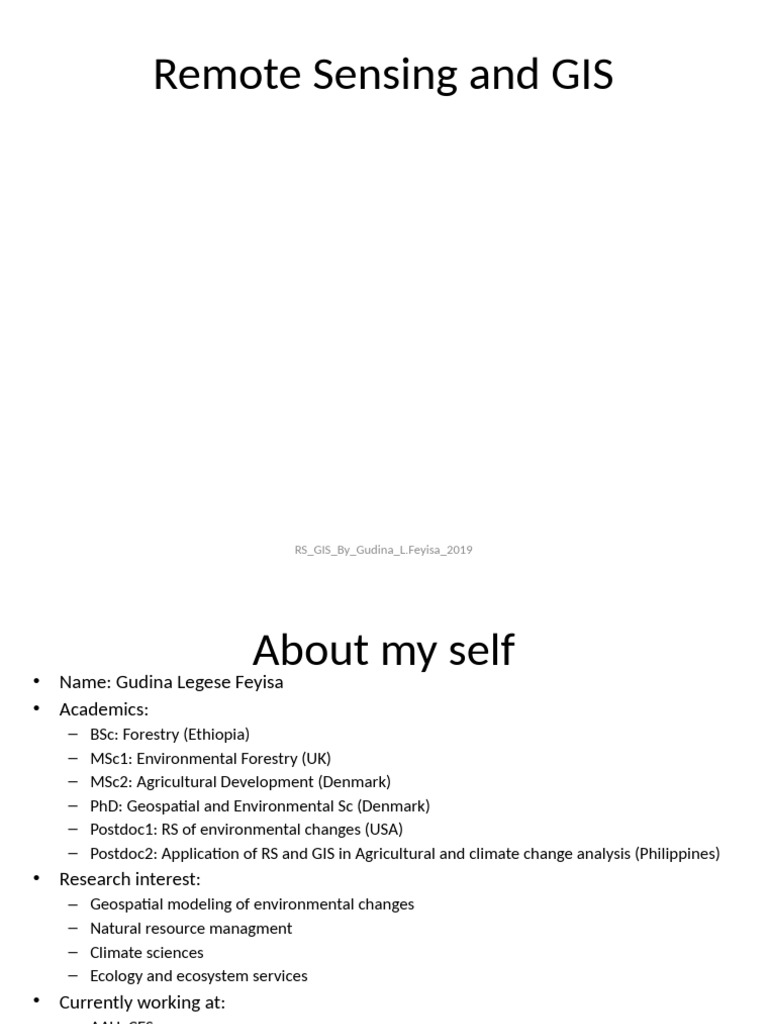 Remote Sensing and GIS Overview | PDF | Infrared | Electromagnetic Spectrum
