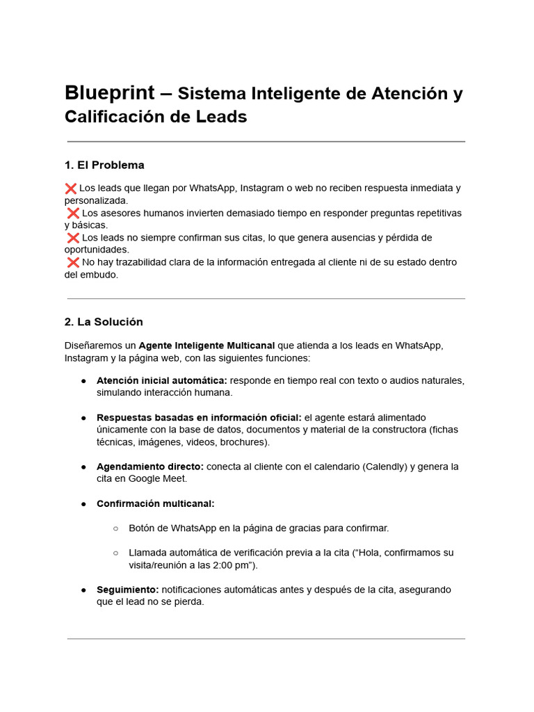 Blueprint - Sistema Inteligente de Atención y Calificación de Leads ...