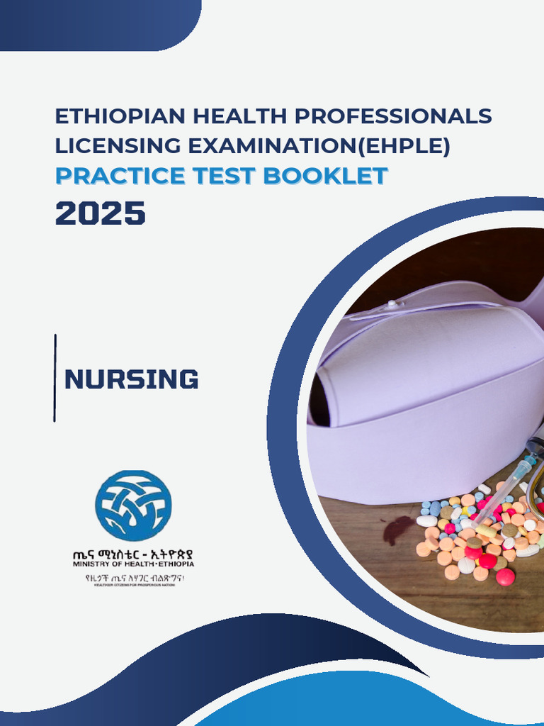 EHPLE Practice Test Booklet 2025 | PDF | Blood Pressure | Pneumonia