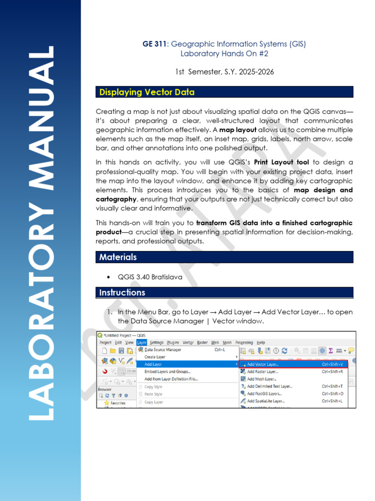 QGIS Map Design: Vector Data Layout | PDF | Geographic Information ...