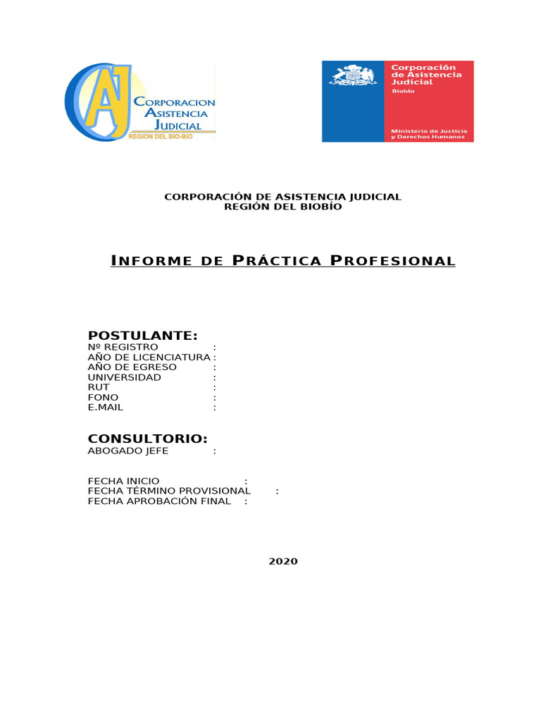 Formato Informe de Practica 1° Inst. | PDF | Justicia | Crimen y violencia