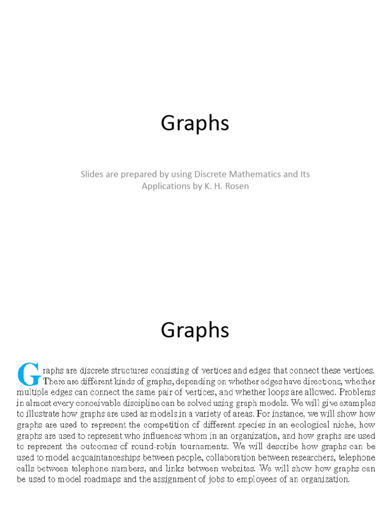 Understanding Graphs in Discrete Mathematics | PDF