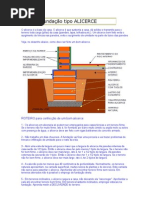 Fundação tipo ALICERCE