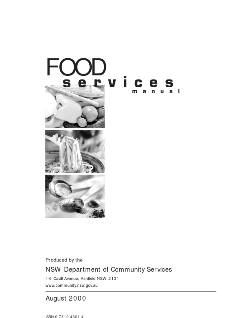 Food Services Manual for Disability Care | PDF | Menu | Meal