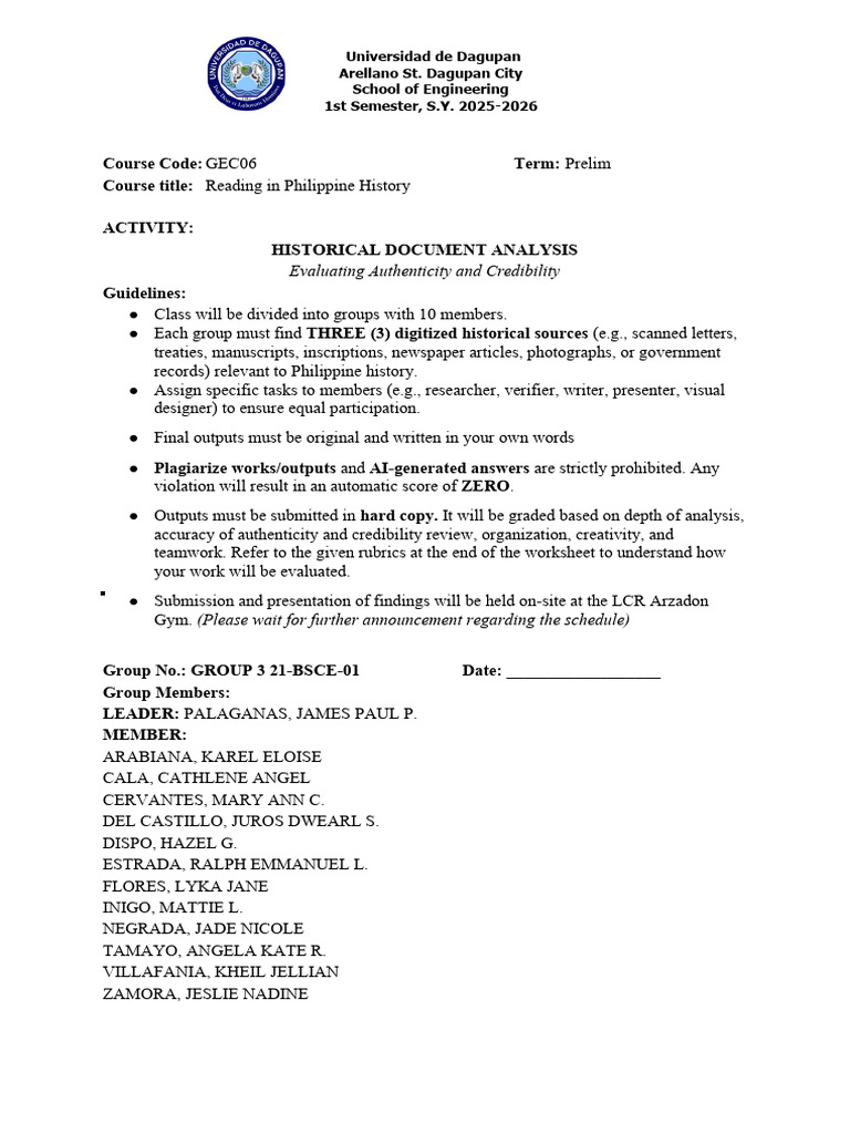Historical Document Analysis Guide | PDF