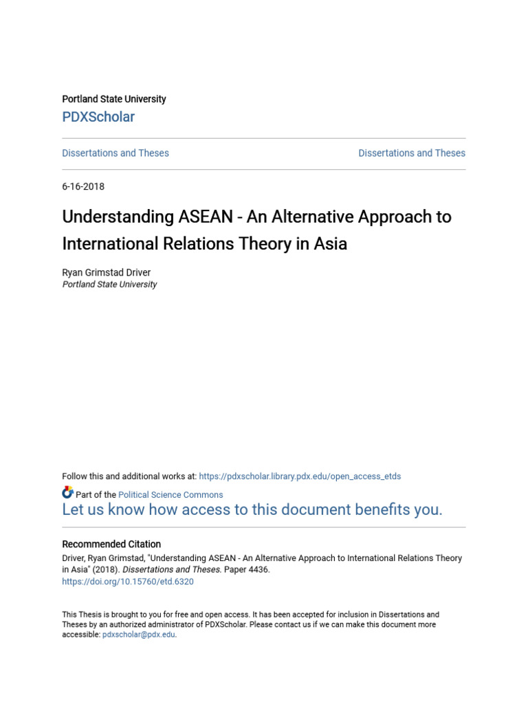 Understanding ASEAN: A New Approach | PDF | United Nations ...