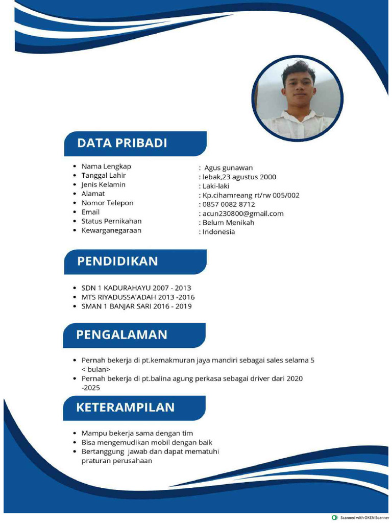 Lamarn Kerja Agus Gunawan123 (1) - Min - Compressed | PDF