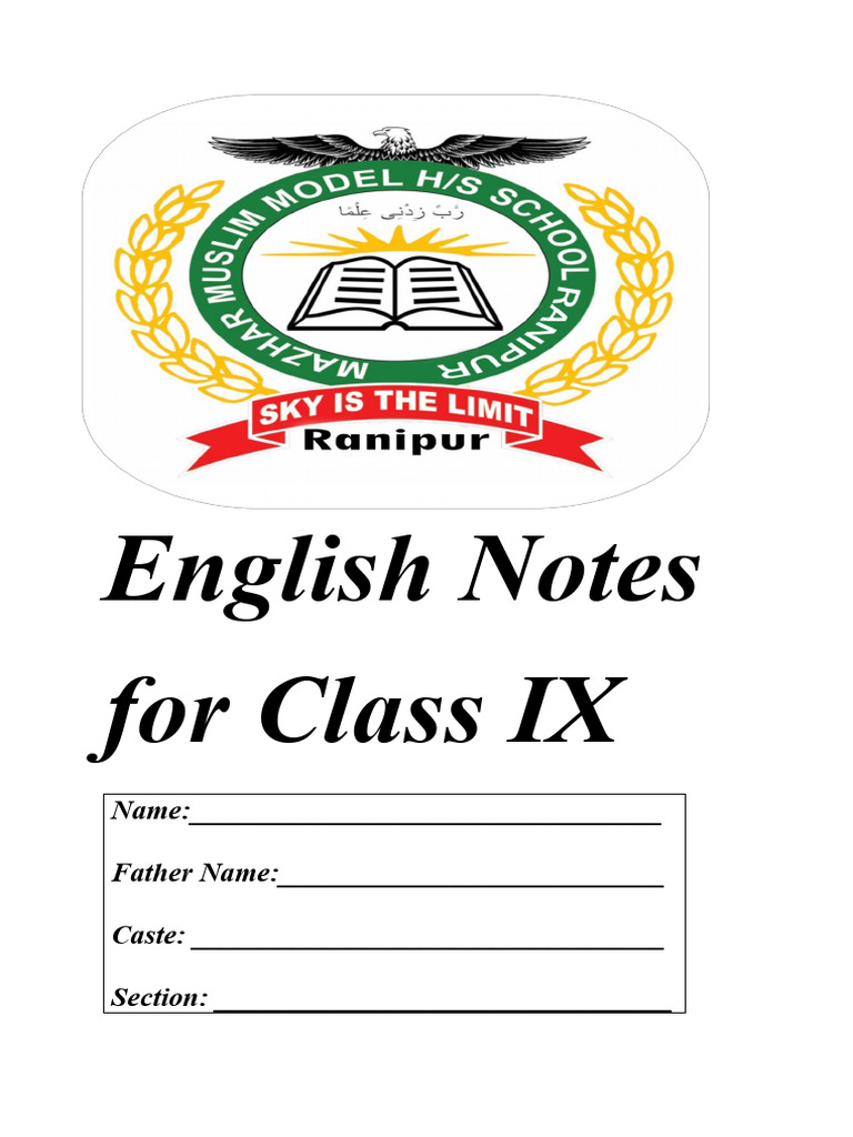Class IX English Notes on Prophet Muhammad | PDF | Muhammad | Mecca