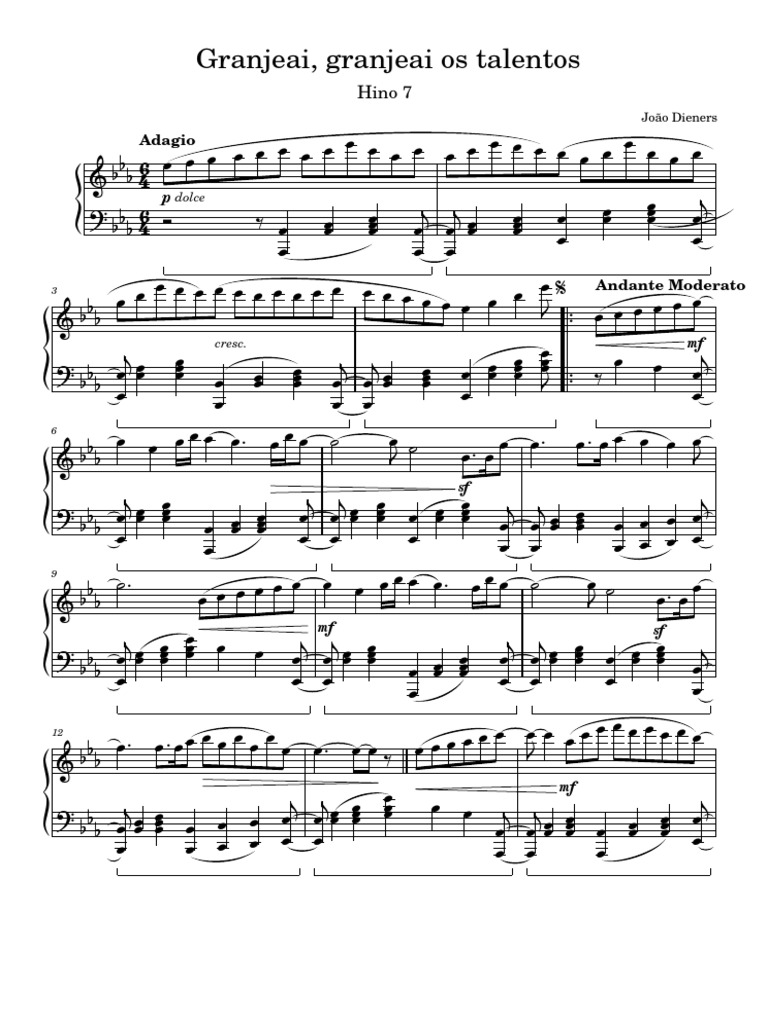 Granjeai, Granjeai os Talentos - Hino 7 | PDF | Musical Forms ...