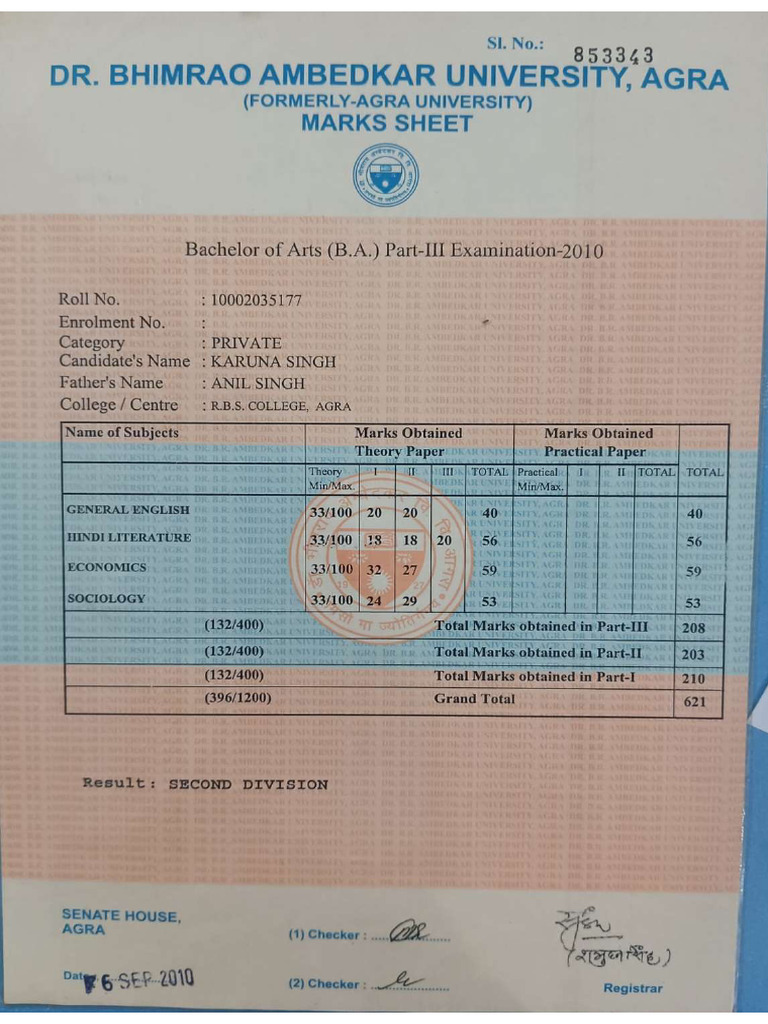 Marksheet 3 | PDF