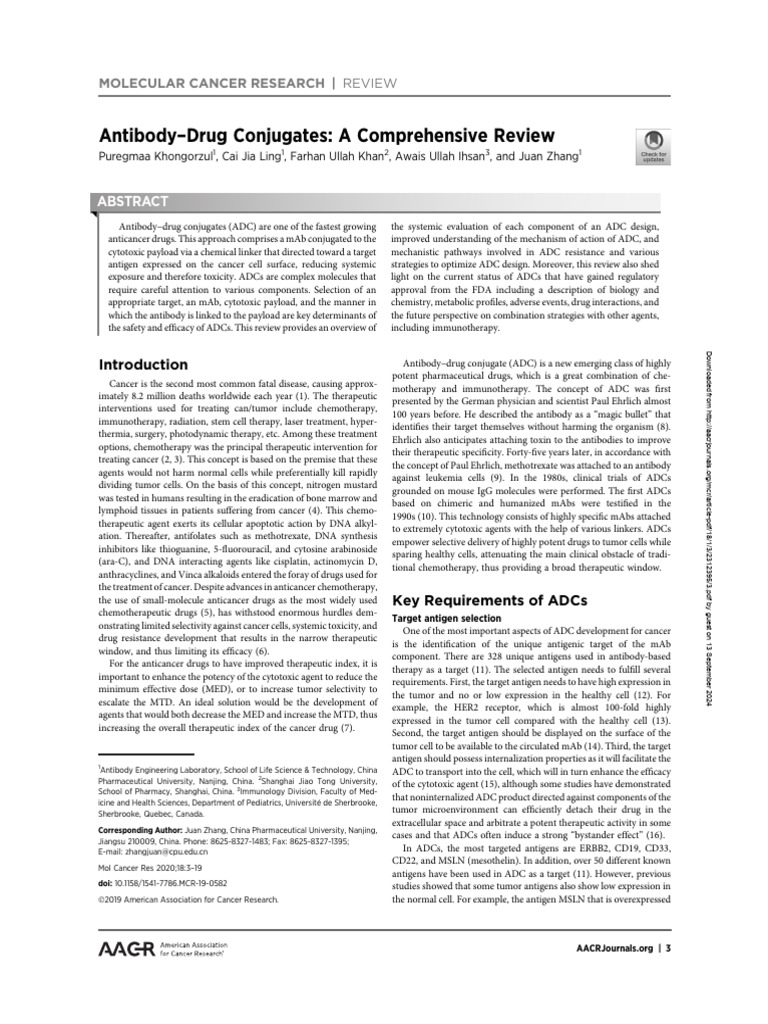 Antibody-Drug Conjugates Overview | PDF | Chemotherapy | Monoclonal ...