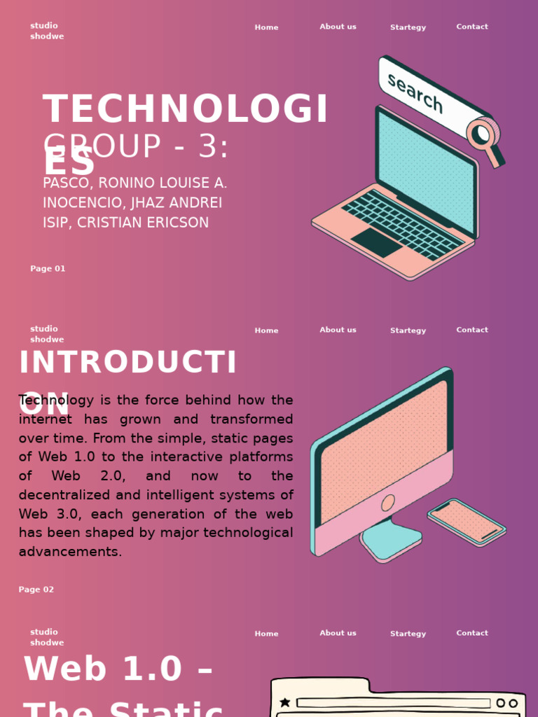 Group 4 Etech Presentation | PDF | World Wide Web | Internet & Web