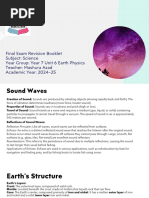 Year 7 Sound Waves Worksheet | PDF | Sound | Waves