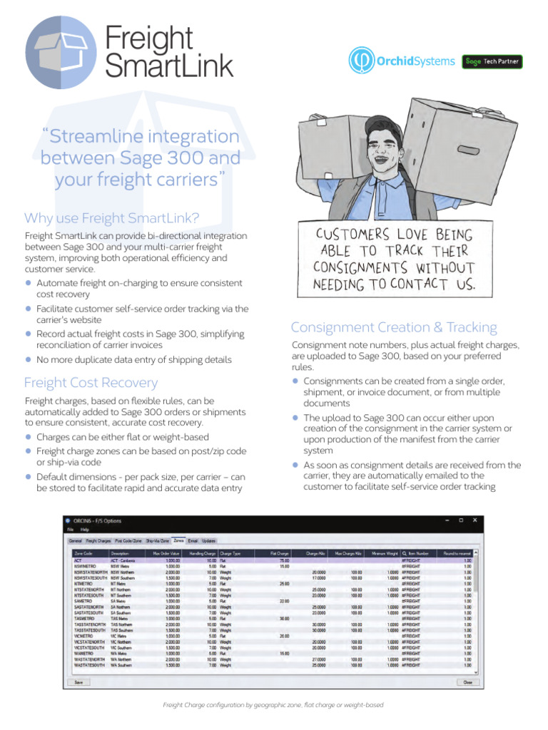 Sage 300 Freight Integration Solution | PDF | Cargo | Computing