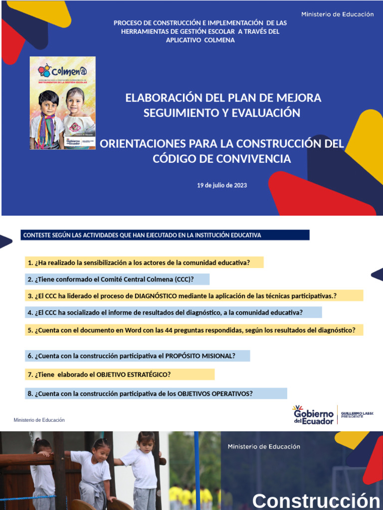 Plan de Mejora y Evaluación Educativa | PDF | Institución | Planificación