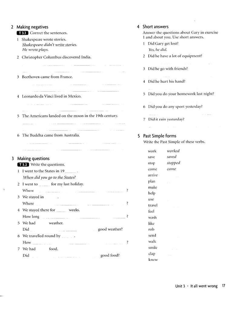 Past Simple Forms | PDF