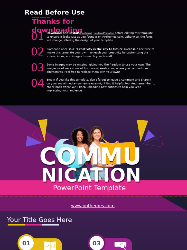Communication Presentation Powerpoint Templates | PDF