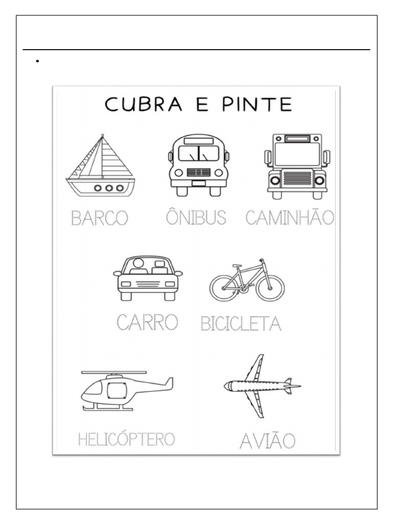 Nomes Dos Meios de Transporte | PDF
