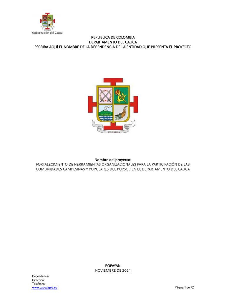 1 Formato Doc Tecnico 2024 | PDF | Colombia | Pobreza