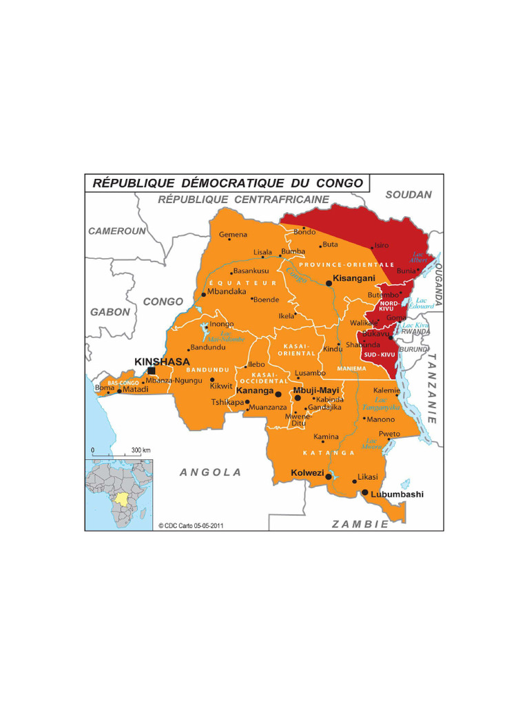Carte Administrative de La RDC | PDF