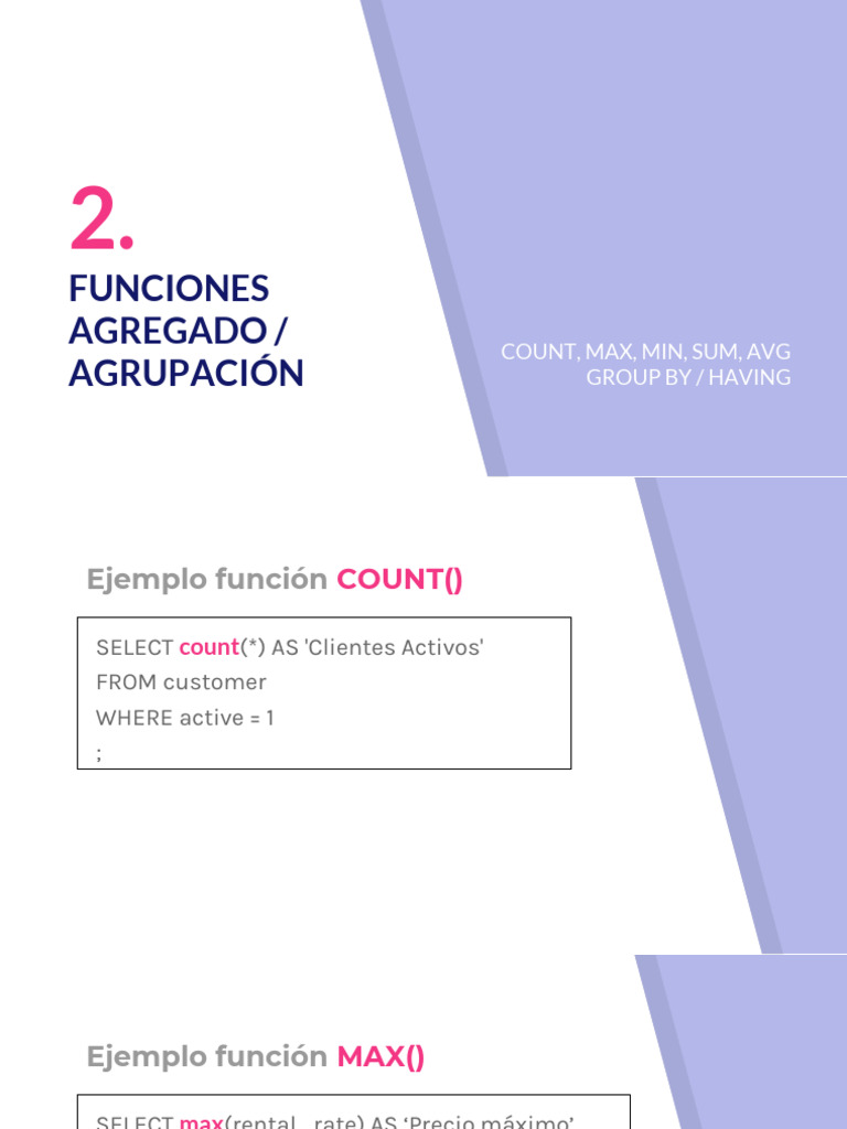 SQL Aggregate Functions Guide | PDF