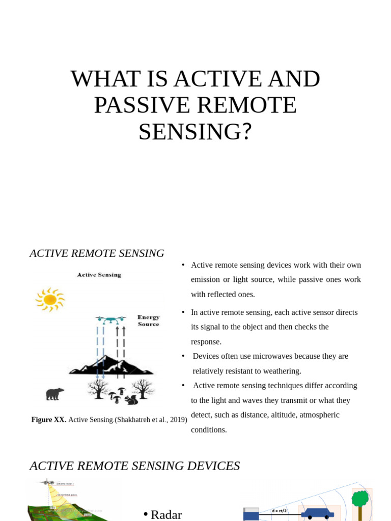 279470541-Active and Passive Remote Sensing | PDF