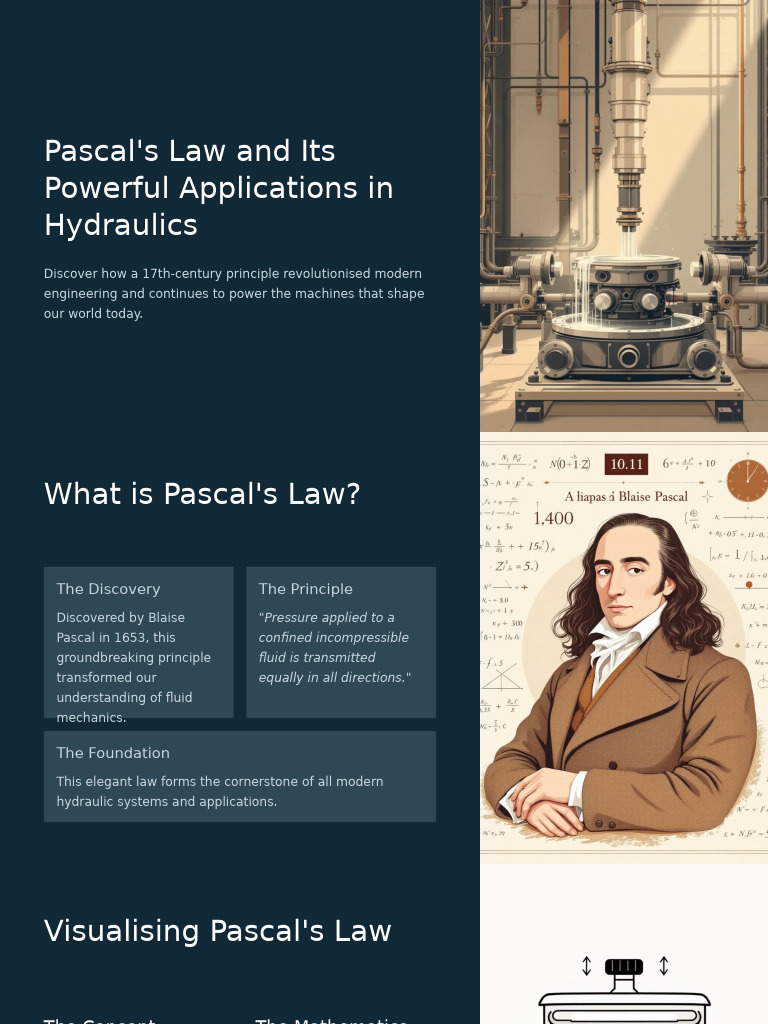 Pascals Law and Its Powerful Applications in Hydraulics | PDF ...