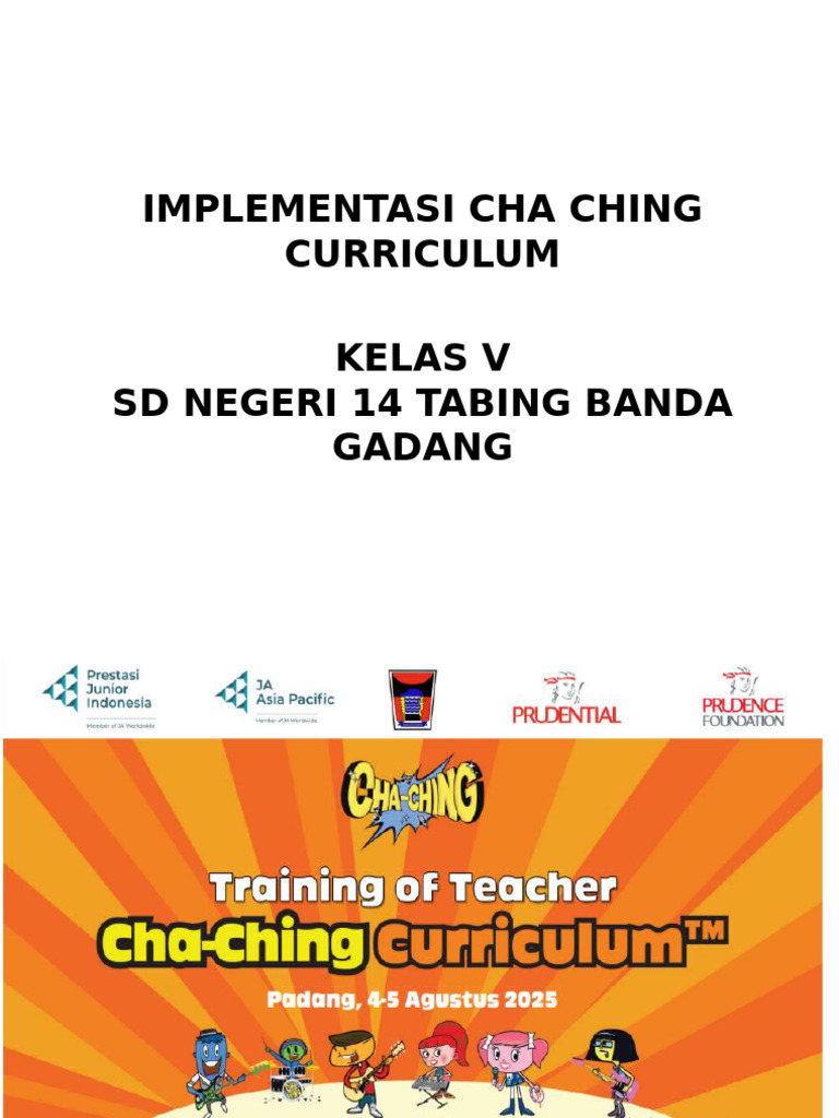Cha Ching Perkenalan | PDF