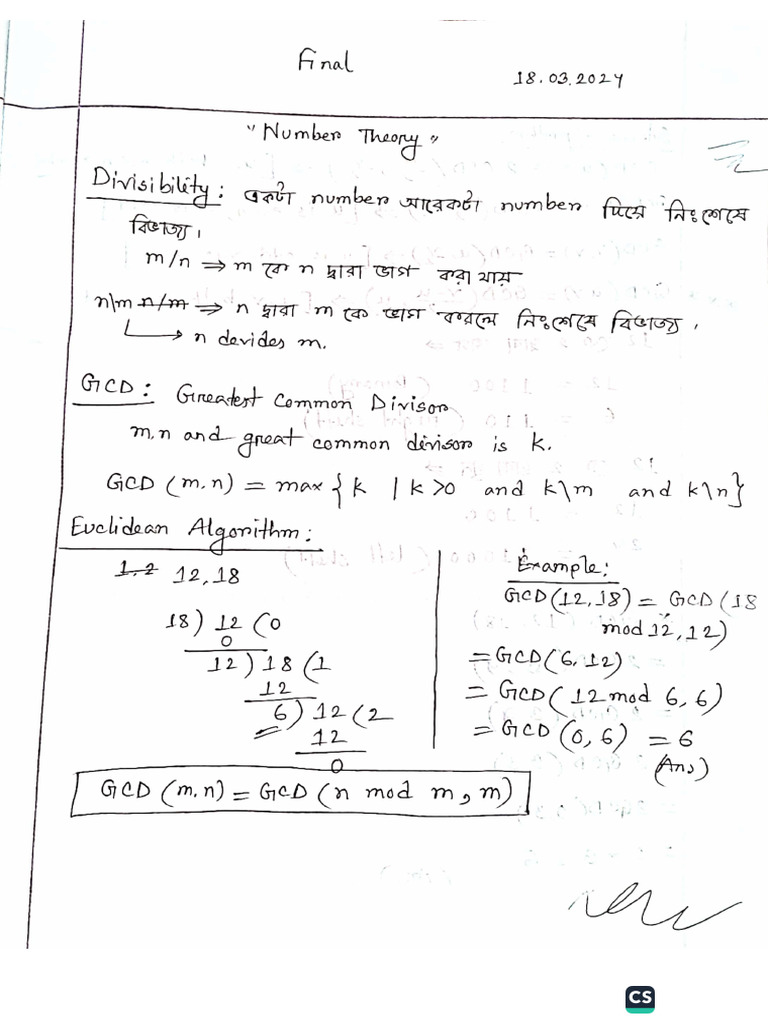 Final Math Note | PDF
