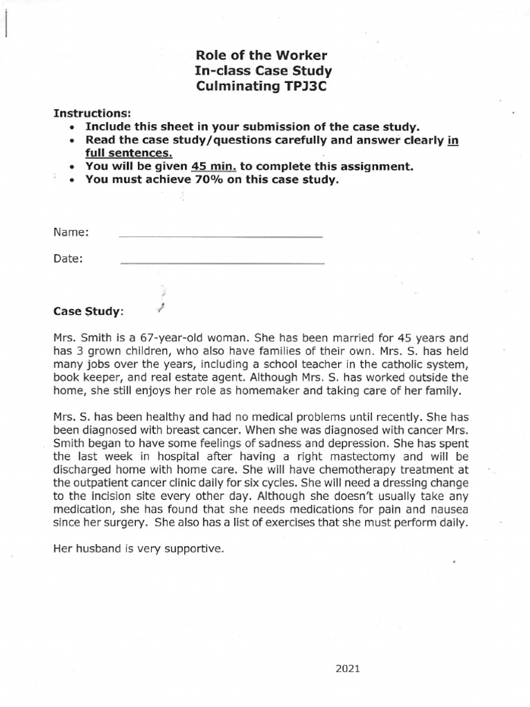 Sarah Case Study | PDF