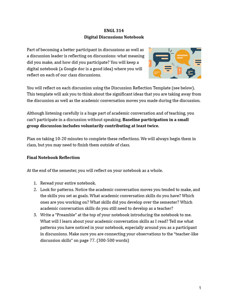 Digital Discussion Reflection Guide | PDF | Truth | Mind