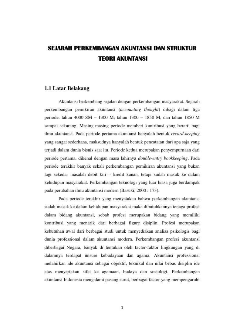 Gambarkan Dan Jelaskan Struktur Teori Akuntansi