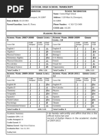 Acellus Academy Transcript Overview | PDF