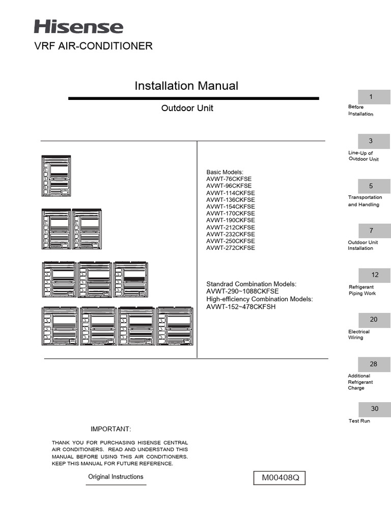 Hisense Portable Air Conditioner Manual