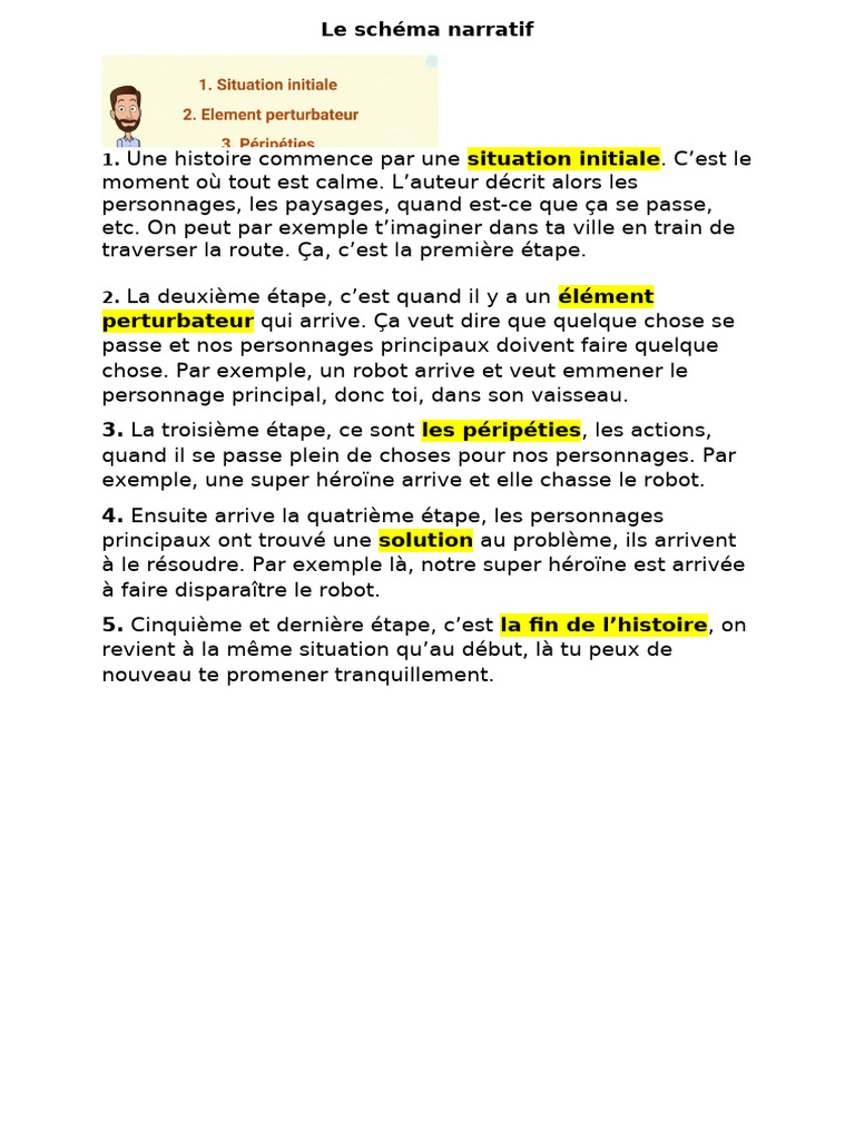 Comprendre le schéma narratif | PDF