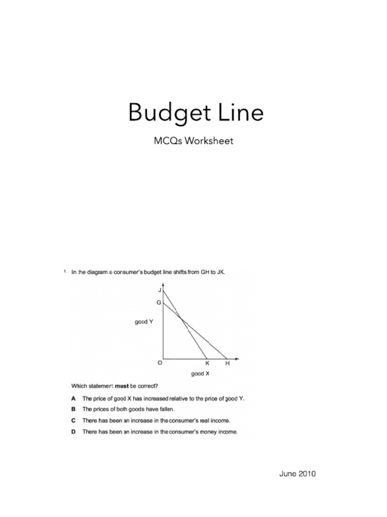 2.2 Budget Line | PDF
