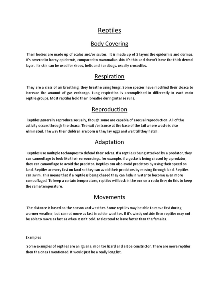 Reptiles PDF