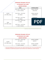 Jadual Peperiksaan Percubaan Upsr 2012