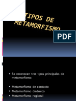 Tipos de Metamorfismo